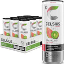 CELSIUS Sparkling Kiwi Guava, Sugar Free Energy Drink, 12 Fl Oz (Pack of 12)