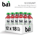 Bai Antioxidant Infused Water Beverage, Zambia Bing Cherry,No Artificial Sweeteners, 18 Fluid Ounce Bottle, 12 Pack