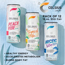 CELSIUS Essential Energy Drink, Variety Pack of 3 Vibe Flavors - 12 Fl Oz (Pack of 12)