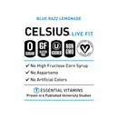 CELSIUS Fizz Free Blue Razz Lemonade, Sugar Free Energy Drink, 12 Fl Oz (Pack of 12)
