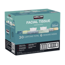 Kirkland Signature Facial Tissue, 2-Ply, Flat Box, 110 Tissues, 30 ct