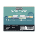 Kirkland Signature Facial Tissue, 2-Ply, Flat Box, 110 Tissues, 30 ct