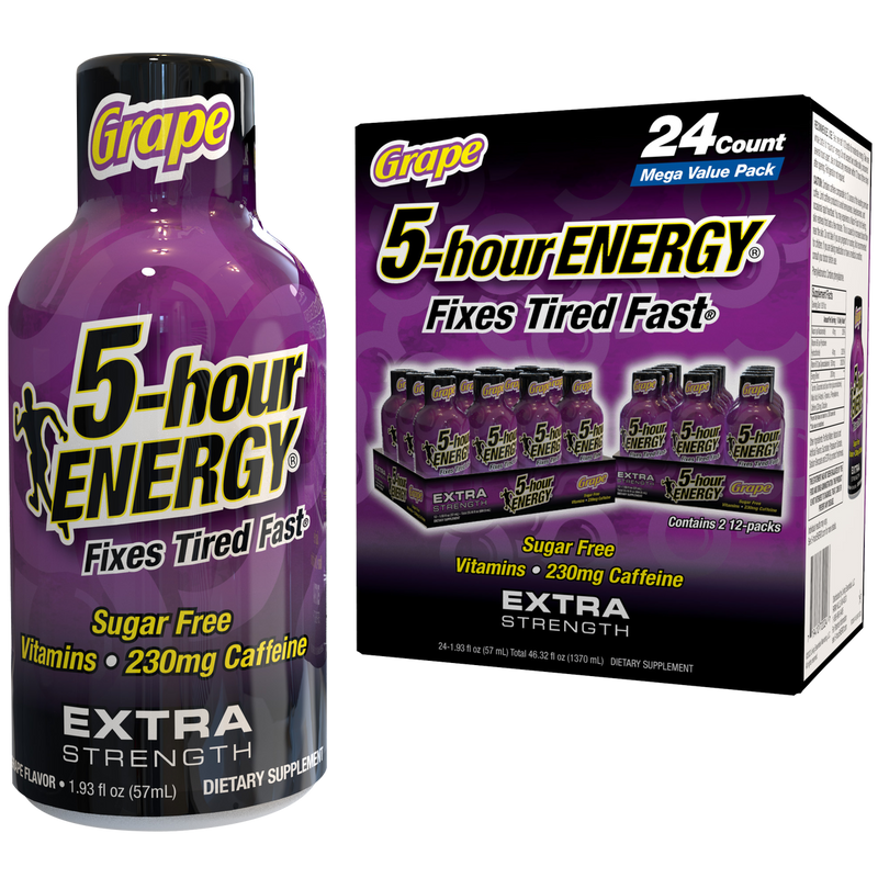 5-hour ENERGY Shot, Extra Strength Grape, 1.93 oz, 24 Count