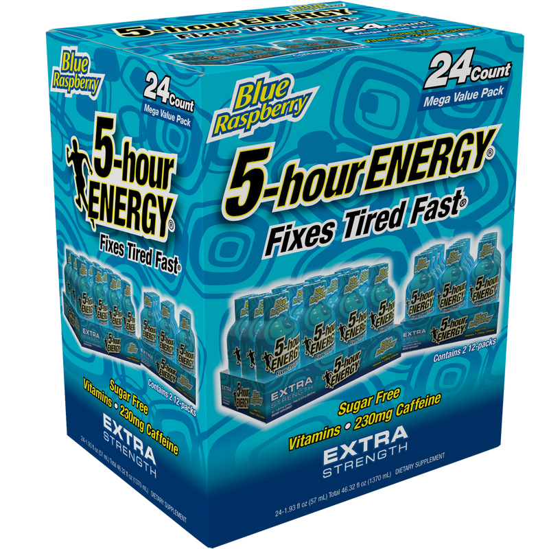5-hour Energy Extra Strength Blue Raspberry, 46.32 Fluid Ounce
