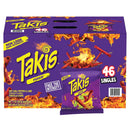 Takis Fuego Rolled Tortilla Chips, Hot Chili Pepper and Lime Artificially Flavored, 46 Pack