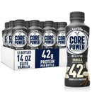 Fairlife Core Power Elite High Protein Shake, Vanilla, 42g Bottle, 14oz, 12 Pack