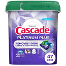 Cascade Platinum Plus Dishwasher Pods, Dishwasher Detergent, Dish Detergent Soap, Fresh, 57 Count