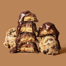 FITCRUNCH Full Size Protein Bars, 6-Layer Baked Bar, 6g of Sugar, Gluten Free & Soft Cake Core (Chocolate Chip Cookie Dough)