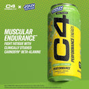 Cellucor C4 Performance Energy Drink ,JOLLY RANCHER Green Apple, Zero Sugar Carbonated Prework out Energy, 16 Fl Oz (12 Pack)