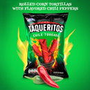 Taqueritos Rolled Tortilla Chips, Chile Toreado Flavor, 8 Ounce Bags (Pack of 20)