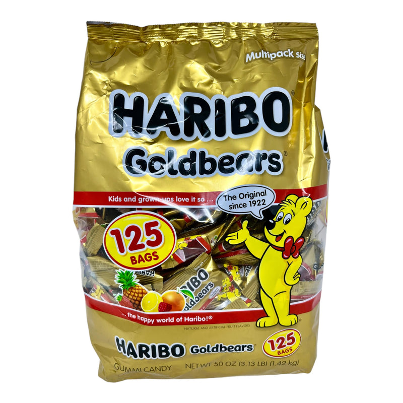 Haribo Goldbears Candy, 125 Treat Bags (50 OZ)