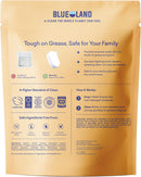 BLUELAND 100% Plastic-Free Dishwasher Detergent Tablets, 60ct, Free & Clear