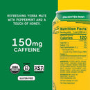 Yerba Madre Organic Yerba Mate, Energy Drink , 15.5oz Cans (Pack of 12)