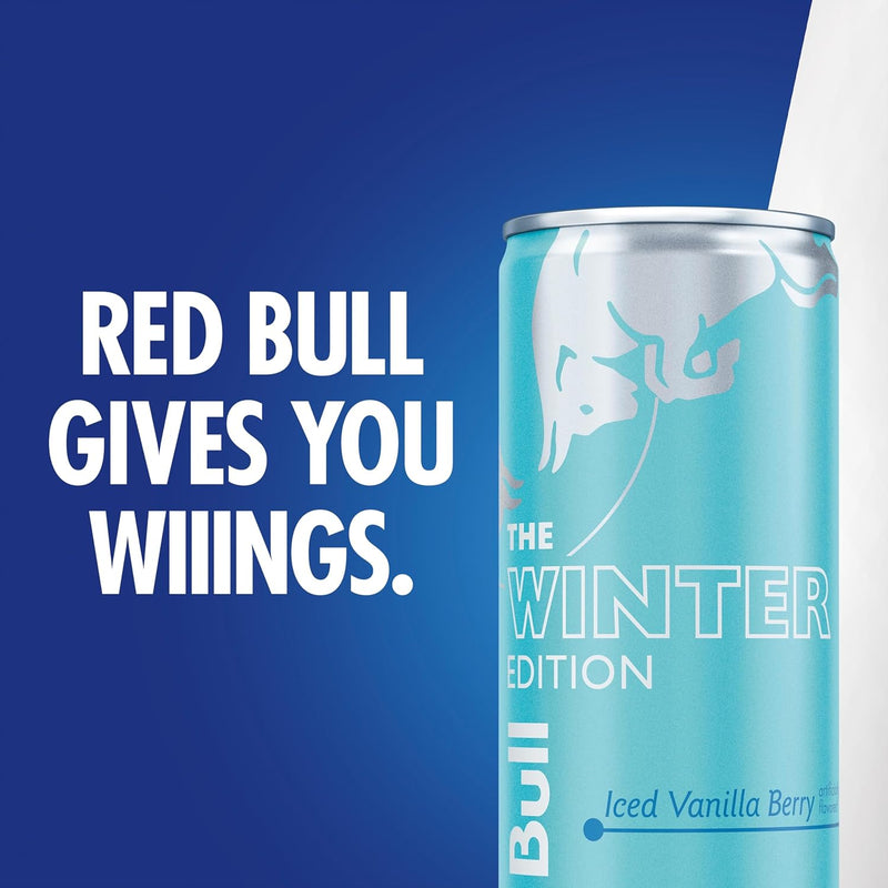 Red Bull Winter Edition Energy Drink, Iced Vanilla Berry, 8.4 fl.oz. can, 24 cans