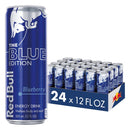 Red Bull Blue Edition Energy Drink, Blueberry, with 114mg ,12 Fl Oz, Pack of 24 Cans