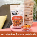 Snak Club Cajun Style Snack Mix with Hot and Spicy Peanuts, Butter Toffee Peanuts, Toasted Corn, Cajun and Honey Sesame Sticks, and Almonds, Kosher Trail Mix Snacks, 6.75 oz Resealable Bags, 6 Pack
