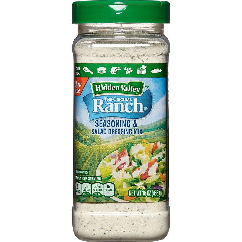 Hidden Valley Homestyle Ranch Seasoning and Salad Dressing Powder Mix, (20 Oz)