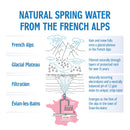 Evian Natural Spring Water, 1 L bottle, 12 pack