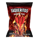 Taqueritos Dragon Fire, Spicy Rolled Corn Tortilla Chips, with Chili and Lime Flavor,  8 Ounce Bag (Pack of 20)