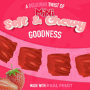 Wiley Wallaby Classic Red Mini Licorice Bites 3.5 Ounce Gourmet Soft & Chewy Australian Strawberry Licorice Candy Bags, 18 Pack