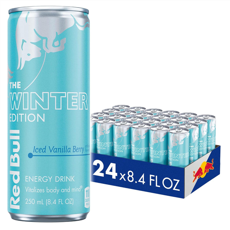 Red Bull Winter Edition Energy Drink, Iced Vanilla Berry, 8.4 fl.oz. can, 24 cans