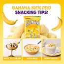 Nongshim Banana Kick Puff Snack - Crispy Corn Puff with Banana Flavor, K-Pop Favorite Korean Treat, 1.58 oz (Pack of 20)