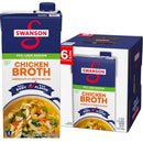 Swanson Lower Sodium Chicken Broth, 32 oz Carton (6 Pack)