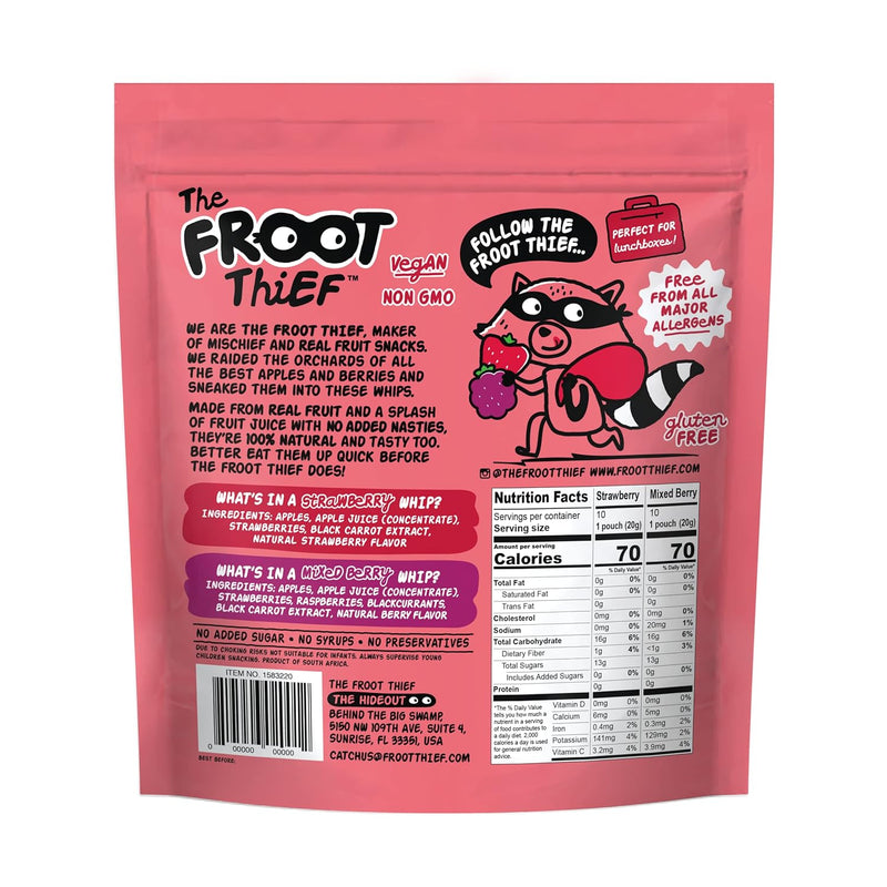 The FROOT Thief Real Fruit Whips 20Ct, 1.06 Lbs