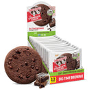Lenny & Larry's, Big Time Brownie, Chewy Soft Baked, 16g Plant Protein, Vegan, Non-GMO, High Fiber, 4 Ounce Cookie (Pack of 12)