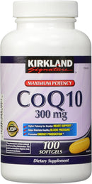 Kirkland Signature COQ10 100 Softgels, 300 mg, 6.4 Ounce