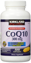 Kirkland Signature COQ10 100 Softgels, 300 mg, 6.4 Ounce