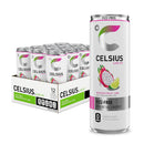 CELSIUS Fizz Free Dragon Fruit Lime, Sugar Free Energy Drink, 12 Fl Oz (Pack of 12)