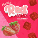 Wiley Wallaby Classic Red Mini Licorice Bites 3.5 Ounce Gourmet Soft & Chewy Australian Strawberry Licorice Candy Bags, 18 Pack