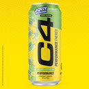 Cellucor C4 Performance Energy Drink ,JOLLY RANCHER Green Apple, Zero Sugar Carbonated Prework out Energy, 16 Fl Oz (12 Pack)