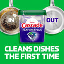 Cascade Platinum Plus Dishwasher Pods, Dishwasher Detergent, Dish Detergent Soap, Fresh, 57 Count