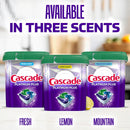 Cascade Platinum Plus Dishwasher Pods, Dishwasher Detergent, Dish Detergent Soap, Fresh, 57 Count
