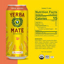 Guayakí Yerba Mate, Organic Energy Drink Alternative, Peach Revival, 15.5 Oz (Pack of 12)