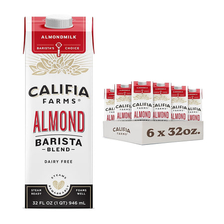 Califia Farms - Original Almond Barista Blend Almond Milk 32 Oz (Pack Of 6)