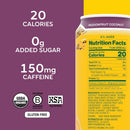 Guayakí Yerba Mate, Organic Energy Drink , Passionfruit Coconut, 15.5 Fl Oz  (Pack of 12)