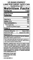 Bang Energy Lime Pop Drop, Sugar-Free Energy Drink, 16-Ounce (Pack of 12)