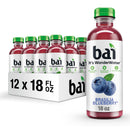 Bai Antioxidant Infused Water Beverage, Brasilia Blueberry, with Vitamin C and No Artificial Sweeteners, 18 Fl.Oz, 12 Pack