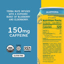 Yerba Madre Organic Yerba Mate, Energy Drink , 15.5oz Cans (Pack of 12)