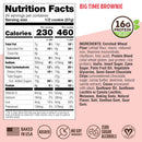 Lenny & Larry's, Big Time Brownie, Chewy Soft Baked, 16g Plant Protein, Vegan, Non-GMO, High Fiber, 4 Ounce Cookie (Pack of 12)