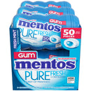 Mentos Pure White Sugar-Free Chewing Gum With Xylitol, Sweet Mint, Holiday Candy, Bulk, 50Piece Bottle (Pack Of 6)