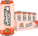 GHOST Energy Drink, Zero Sugars, 12-Pack, Peaches - 200MG Caffeine, 16oz