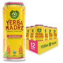 Yerba Madre Organic Energy Drink Alternative, Watermelody, Smooth Energy & Focus, 15.5 Oz Cans (Pack of 12)