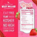 Wiley Wallaby Classic Red Mini Licorice Bites 3.5 Ounce Gourmet Soft & Chewy Australian Strawberry Licorice Candy Bags, 18 Pack