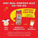 Horizon Organic Shelf Stable 1% Low fat Chocolate Milk Boxes, 18ct | 8g Protein per Serving, 1% Lowfat, USDA Organic, No Refrigeration Required, For Adults & Kids