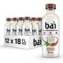 Bai Antioxidant Infused Water Beverage, Molokai Coconut, 18 Fluid Ounce Bottle, 12 Pack