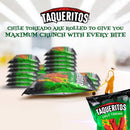Taqueritos Rolled Tortilla Chips, Chile Toreado Flavor, 8 Ounce Bags (Pack of 20)